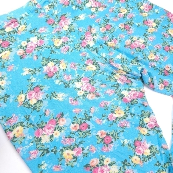 Farm Rio Blue Patterned Leggings Sz Xs - Picture 11 of 13